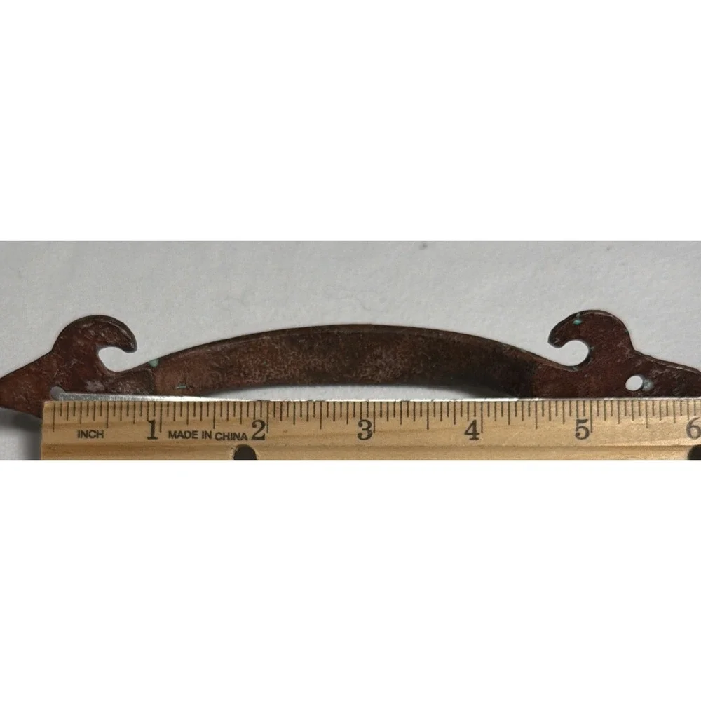 New Hobby Lobby Brown/teal Rustic Look Drawer Pull Handle 7in